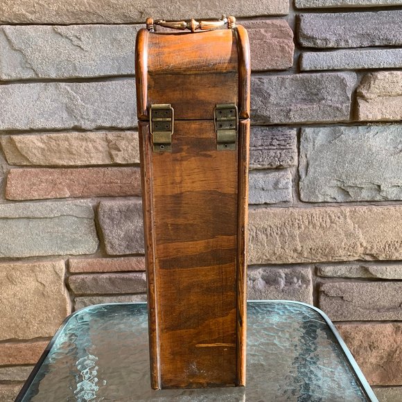 Wine / Liquor Vintage Wooden Bottle Case - Picture 3 of 10